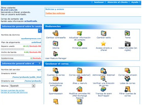 panel de control cpanl y rvskin