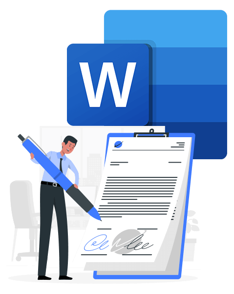 Firmas digitales de Microsoft Word en Estados Unidos