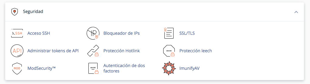 Seguridad cPanel